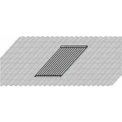 WOLF Basis-Aufdach-Montage-Set - Falz-Ziegel - Für 1 Kollektor CRK-12 - 7701610