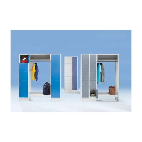 Wolf Schließfachgarderoben-System - 5 Abteile Links, 5 Kleiderbügel - 2 Wolf Schließfachgarderoben-System - 5 Abteile Links, 5 Kleiderbügel - – Bild 2