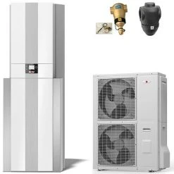 WOLF Wärmepumpencenter-Paket CHC-Split 10/300-50 Inklusive BWL-1S-10/400V, Warmwasserspeicher, Reihenpufferspeicher, Bedienmodul + Zubehör - 9146674W01