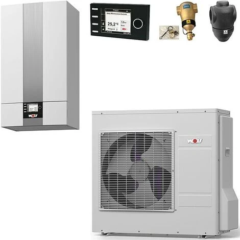 WOLF Split Luft/Wasser-Wärmepumpen-Paket BWL-1S-05/230V Mit Bedienmodul Und Zubehör - 9146611W01 1 WOLF Split Luft/Wasser-Wärmepumpen-Paket BWL-1S-05/230V Mit Bedienmodul Und Zubehör - 9146611W01