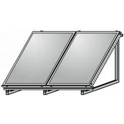 WOLF AluFlex-U Aufstellgerüste Hochkant Für 2 Kollektoren TopSon F3-1 / CFK-1 - 2484083