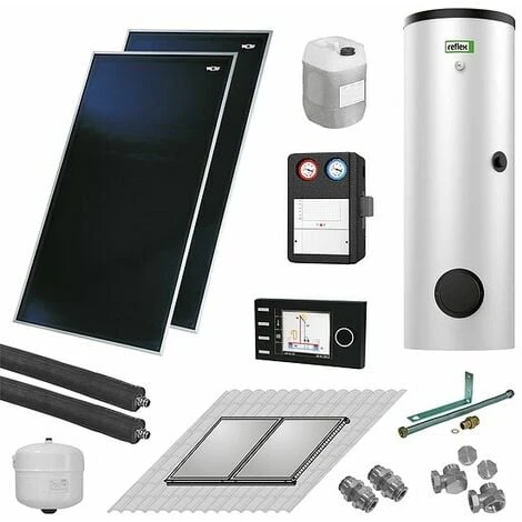 WOLF Sonnenkollektoren CFK-1 Zur Warmwasserbereitung - 4,6 M² + 300 Liter Speicher 1 WOLF Sonnenkollektoren CFK-1 Zur Warmwasserbereitung - 4,6 M² + 300 Liter Speicher